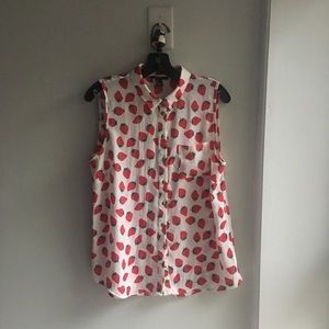 Strawberry Print Shirt